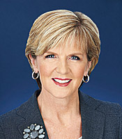 The Hon. Ms. Julie Bishop MP
Minister for Foreign Affairs of Australia
ジュリー・ビショップ
オーストラリア連邦外務大臣
