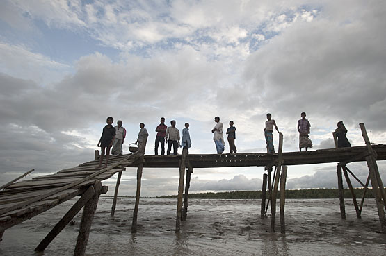 バングラデシュ南部は毎年、水害に見舞われる