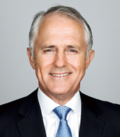 The Hon. Mr. Malcolm Turnbull MP
Prime Minister of Australia
マルコム ・ ターンブル
オーストラリア連邦首相
